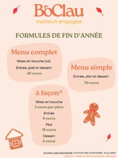 Et si pour Noël le meilleur des cadeaux c'était de vous délester de la charge mentale que peut représenter les repas sur cette période souvent très chargée ?
Je vous propose une offre gourmande et festive afin de vous permettre de vraiment profiter de ce moment de retrouvailles 😘 (et en bonus un repas de Noël et du nouvel an qui ne détraque pas la planète, si ça c'est pas le meilleur des cadeaux ?! 😉)
Alors quel sera votre menu de fête ?
Psst une offre de brunch pour le 1er ne va pas tarder à suivre 😉
#traiteur #noël #cuisinevegetale