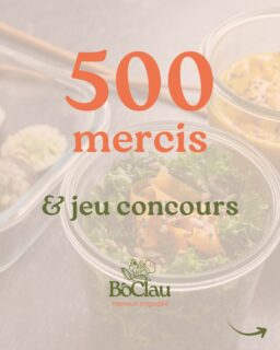 Pour vous remercier de m’avoir fait passer la barre des 500 abonné·e·s, et pour continuer à faire grandir la communauté autour des BôClau et de l’alimentation de demain, je vous propose un concours !
Comment participer pour gagner ton menu ?
- Repartager ce post.
- Taguer 1 ami·e (ou plus) en commentaire.
Tirage au sort le week-end du 29-30 août 2026, parmi les personnes qui auront repartagé et tagué.
#concours #traiteur #cheffenomade #vegetal #500