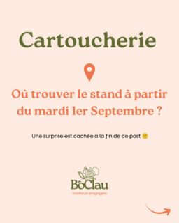 Pour retrouver le stand ce mardi 1er septembre, de 11h30 à 14h, on t’a fait un plan ! Nous serons devant le réfectoire pour celleux qui connaissent déjà. Et pour les autres, ce sera à gauche de l’entrée jardin. Nous installerons un grand barnum blanc que tu ne devrais pas louper 😉 

P.S. : on te conseille de dérouler le carrousel jusqu’au bout 🤫

#toquedulocal #vegetarien #vegetalien #local #bio